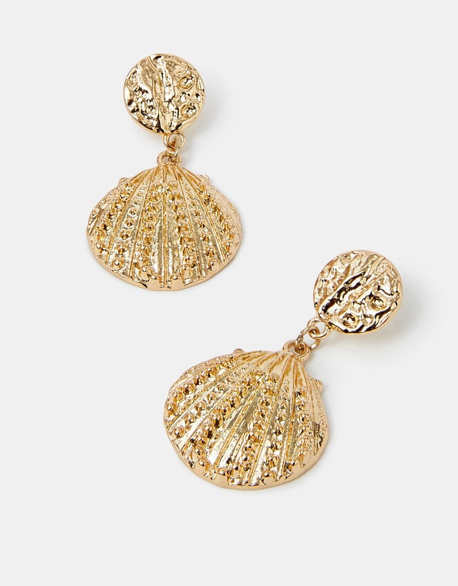 accessorize Stud Shell Drop Earrings