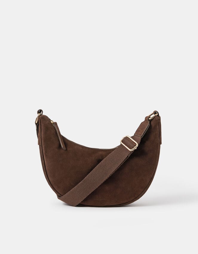 Accessorize Suede Sling Crossbody Bag