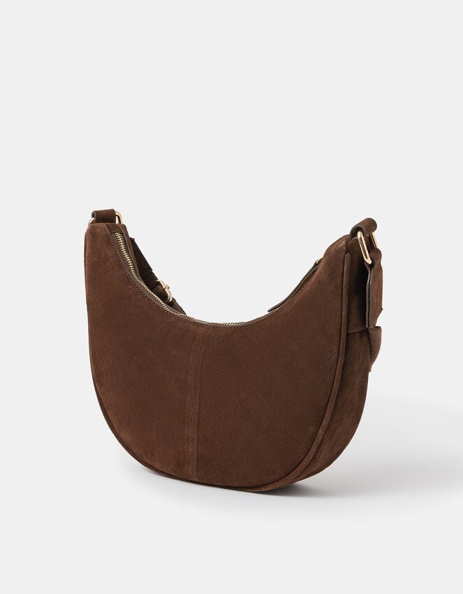 Accessorize Suede Sling Crossbody Bag