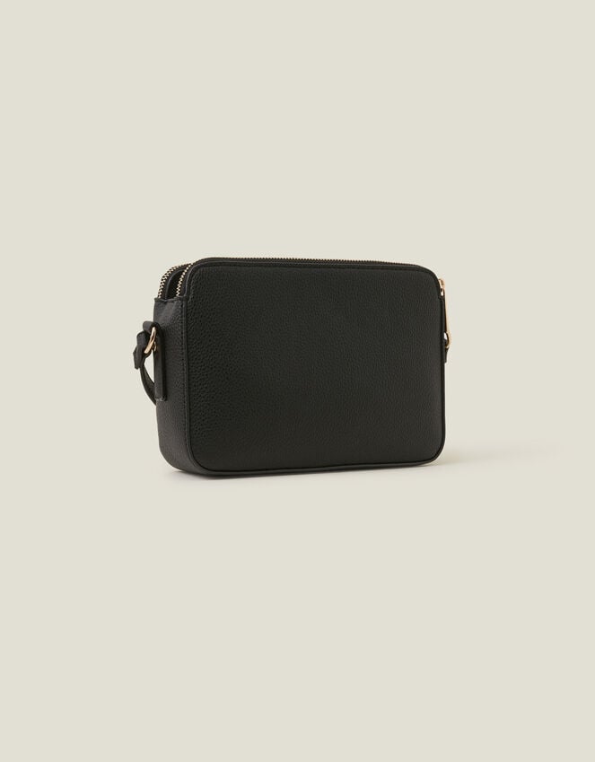 Accessorize Suedette Classic Crossbody Bag Black