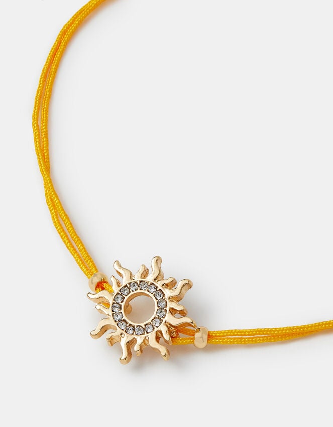 accessorize Sun Charm Cord Bracelet