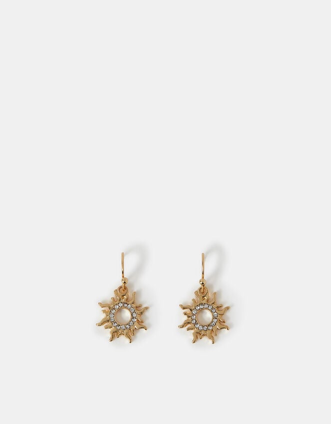 Accessorize Sun Charm Drop Earrings