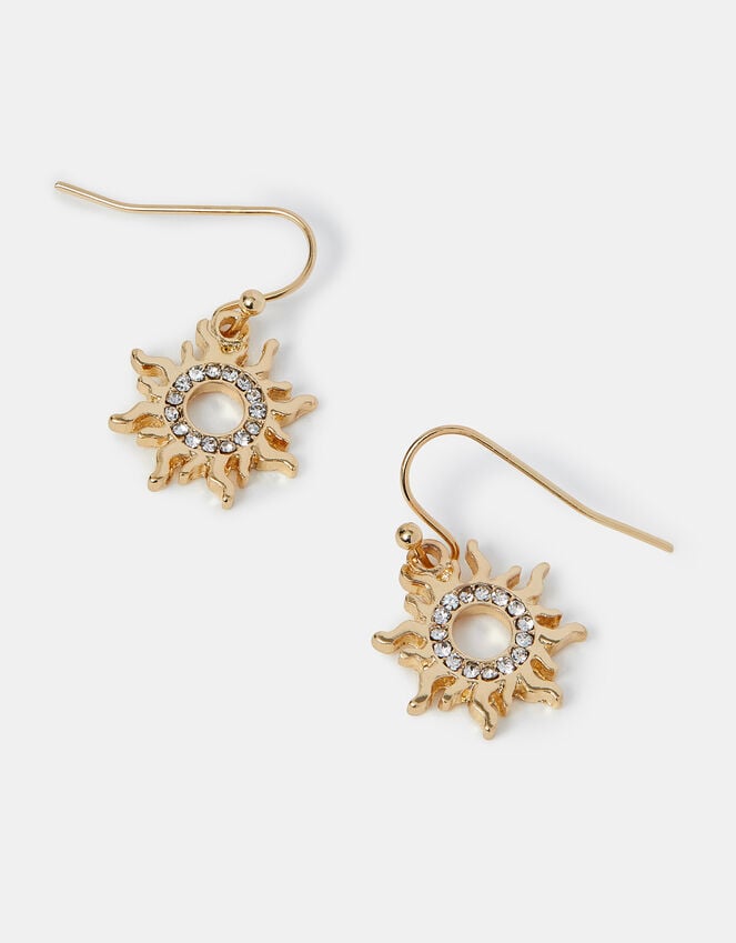 accessorize Sun Charm Drop Earrings