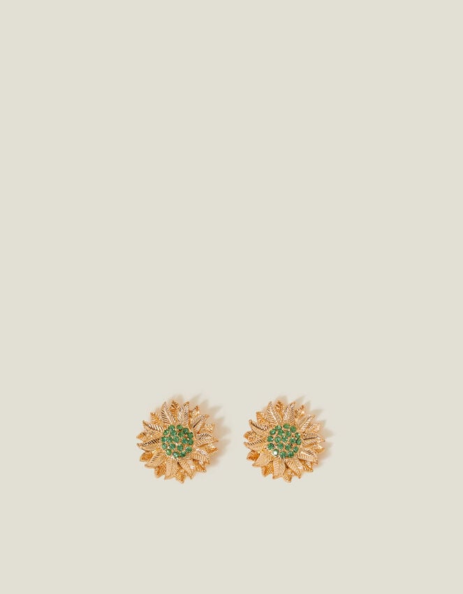 Accessorize Sunflower Gem Stud Earrings