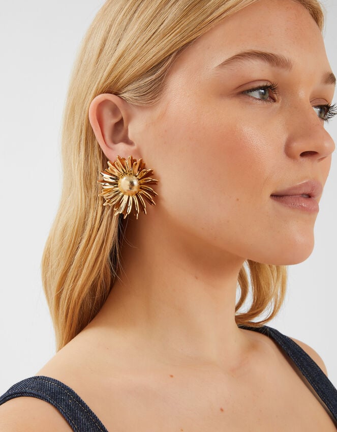 Accessorize Sunflower Statement Stud Earrings