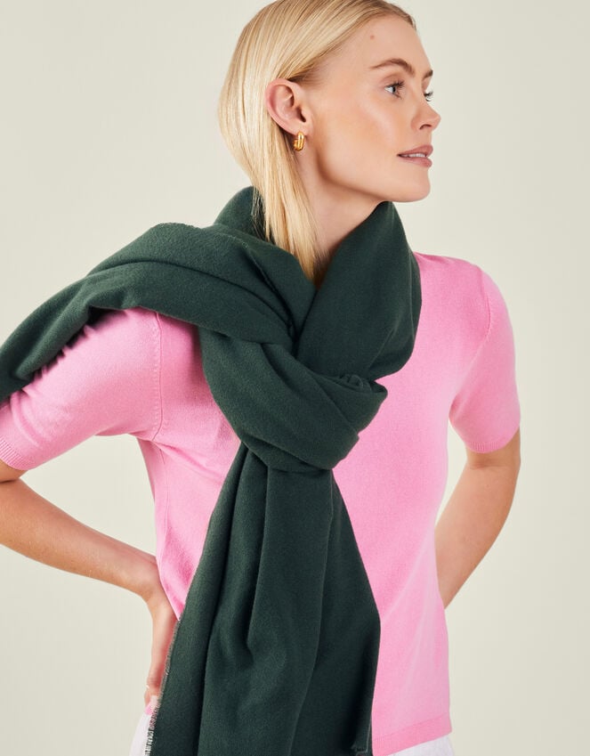 Accessorize Super Soft Blanket Scarf Green