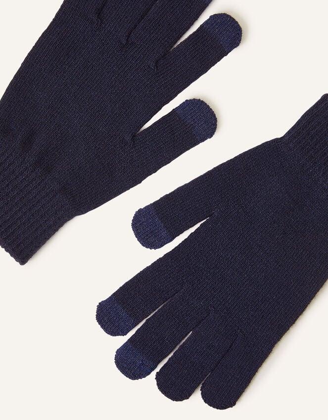Accessorize Super Stretch Touch Gloves Blue