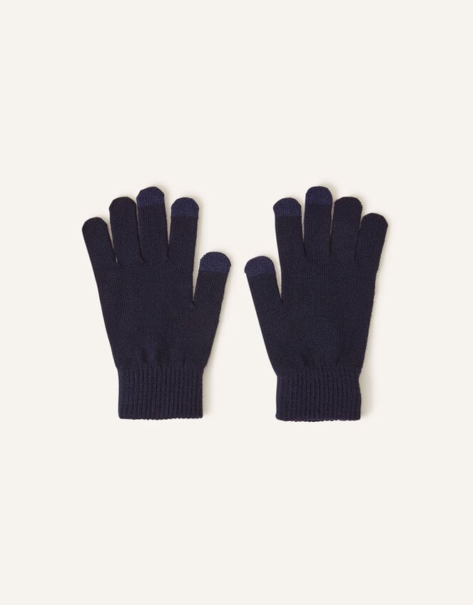 accessorize Super Stretch Touch Gloves Blue