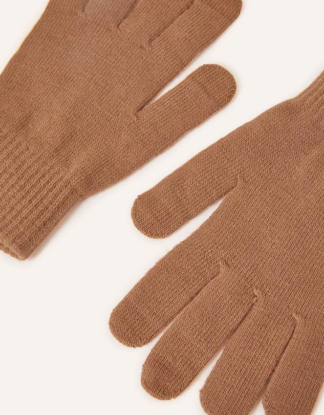 Accessorize Super Stretch Touch Gloves Camel