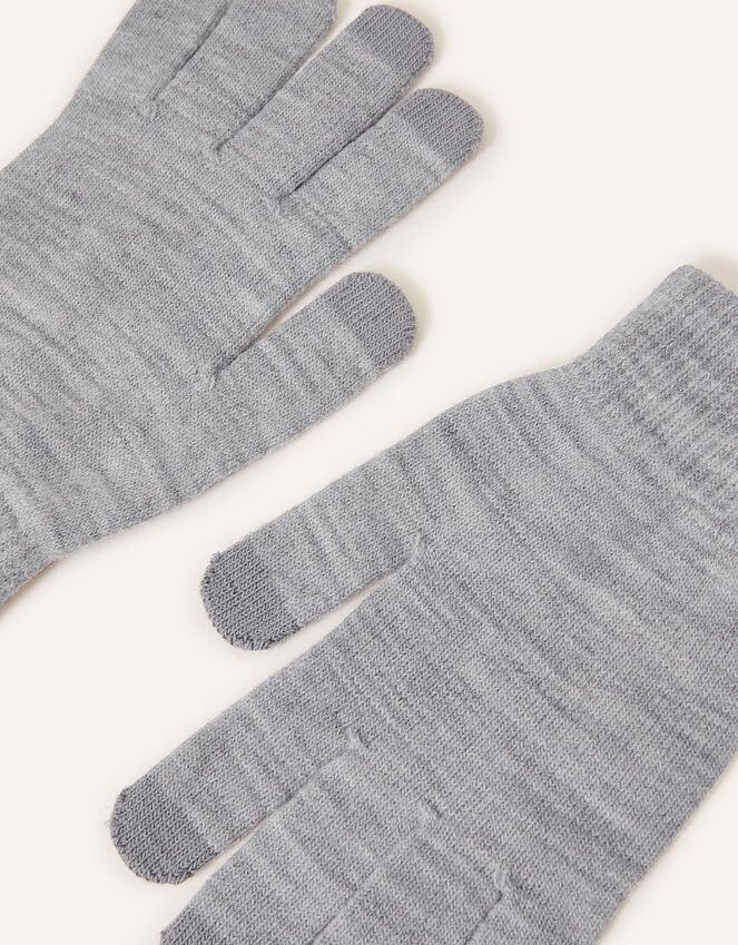 Accessorize Super-Stretchy Touchscreen Gloves Grey