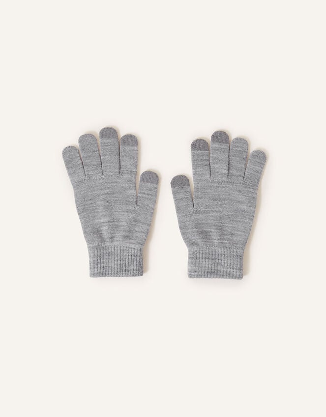accessorize Super-Stretchy Touchscreen Gloves Grey