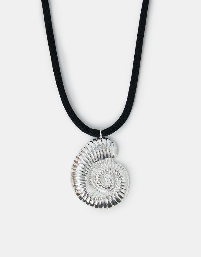 accessorize Swirl Pendant Cord Necklace
