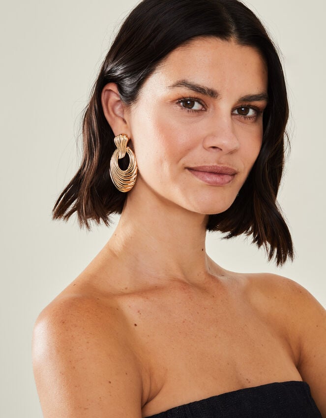 Accessorize Swirly Door Knocker Earrings