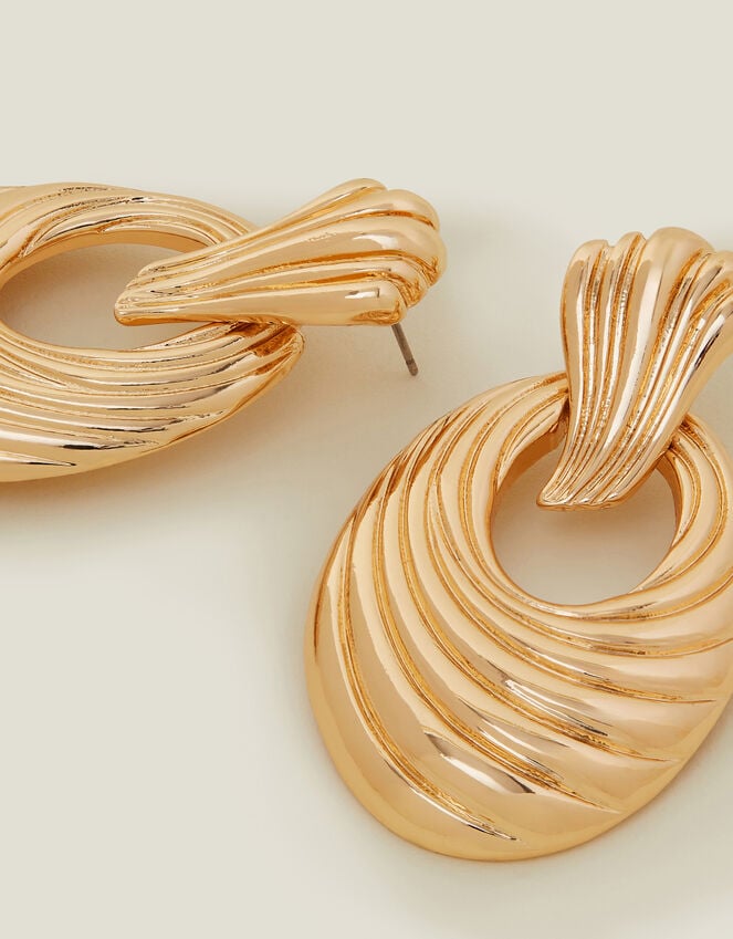 accessorize Swirly Door Knocker Earrings