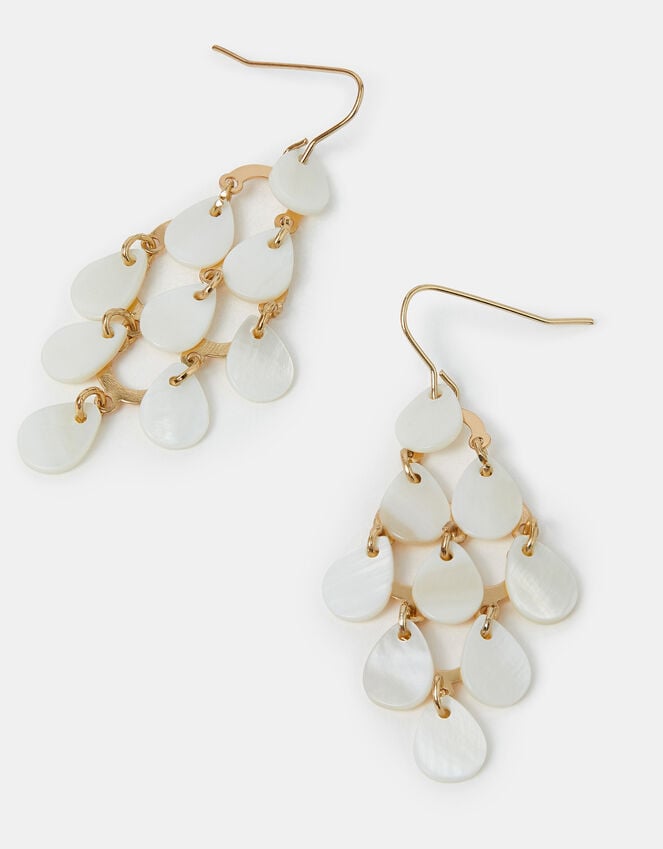 accessorize Teardrop Pearl Chandelier Earrings