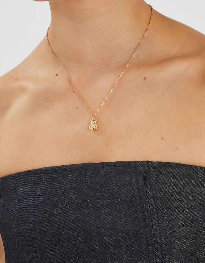 Accessorize Teddy Bear Pendant Necklace