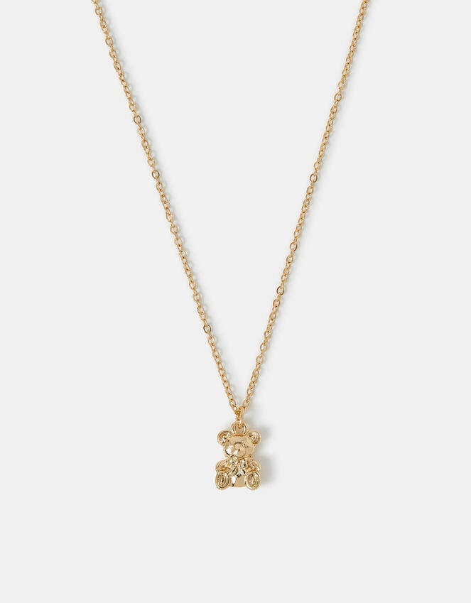 accessorize Teddy Bear Pendant Necklace