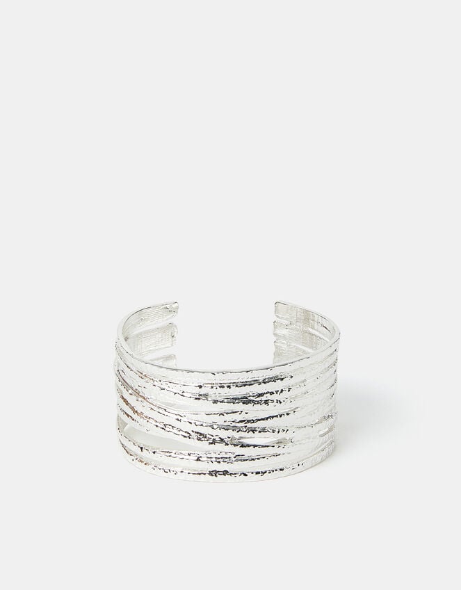 Accessorize Texture Layered Cuff Bracelet