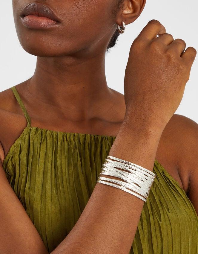 Accessorize Texture Layered Cuff Bracelet