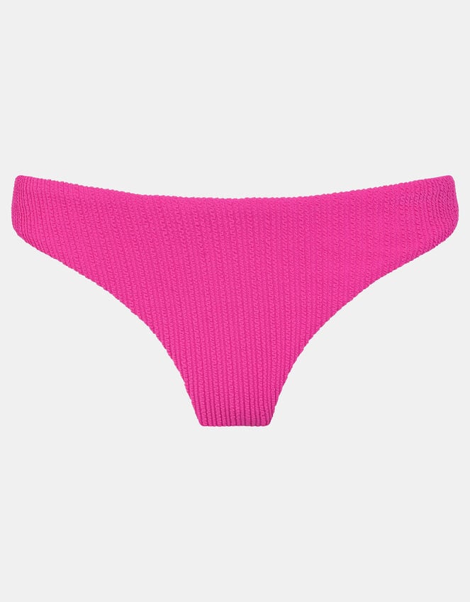 Accessorize Textured Bikini Bottoms Pink