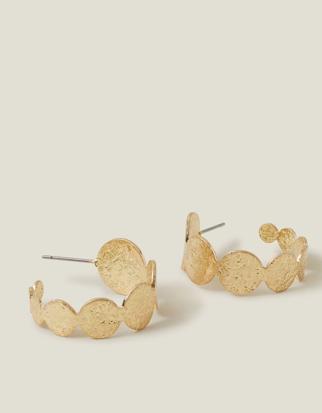 accessorize Textured Circle Hoop Earrings