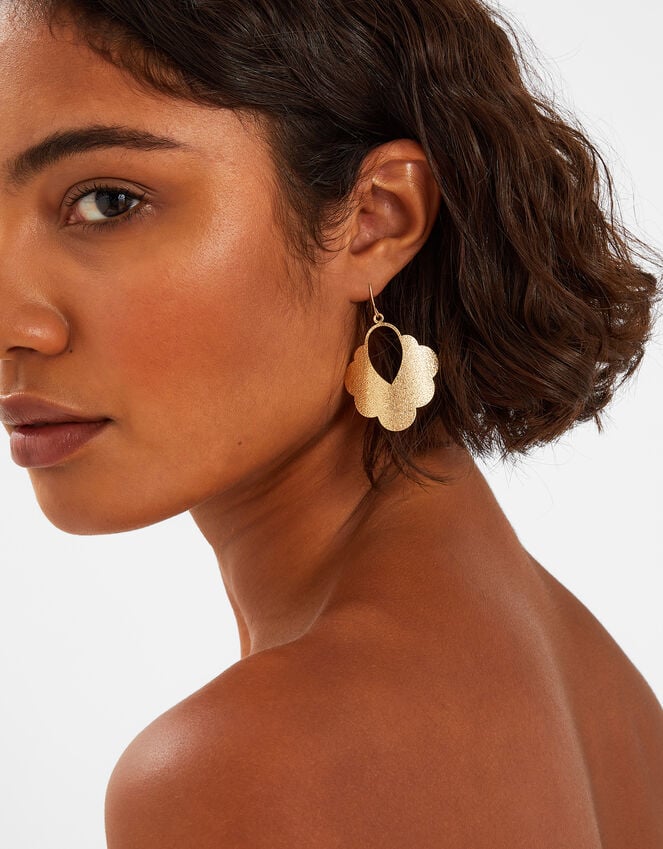 Accessorize Textured Cloud Drop Earrings