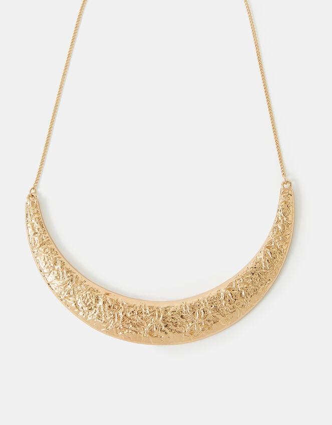 accessorize Textured Crescent Collar Necklace