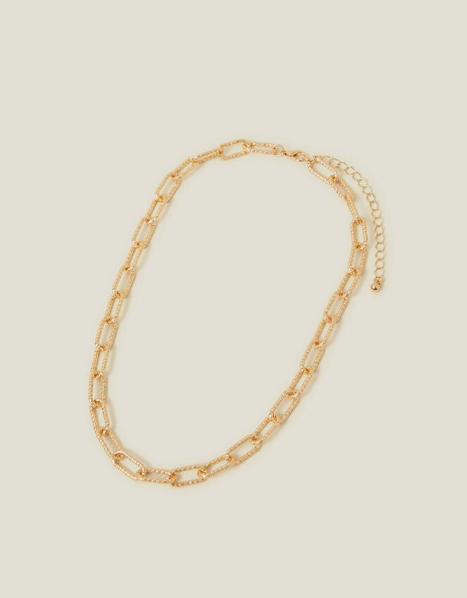 Accessorize Textured Mini Link Chain Necklace