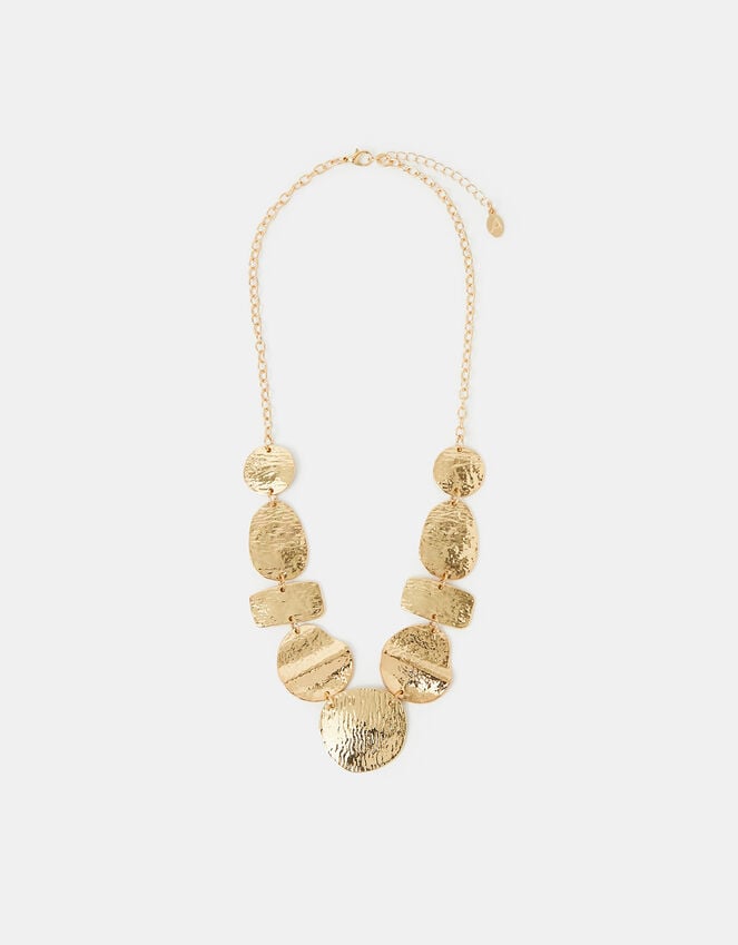 Accessorize Textured Shape Collar Necklace