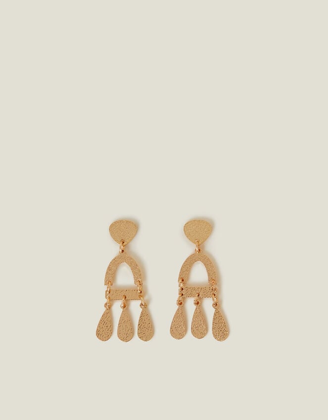Accessorize Textured Triple Drop Earrings