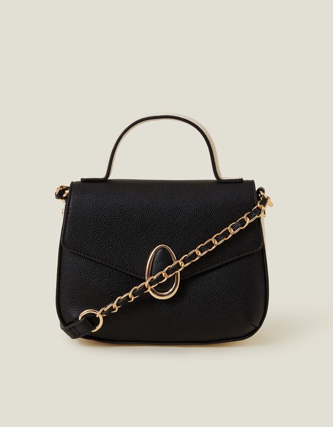 Accessorize Top Handle Cross-Body Bag Black
