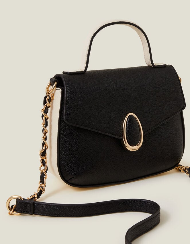 Accessorize Top Handle Cross-Body Bag Black