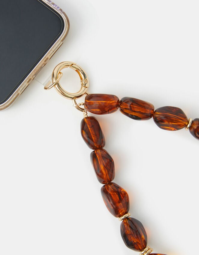 Accessorize Tort Bead Phone Wrist Wrap