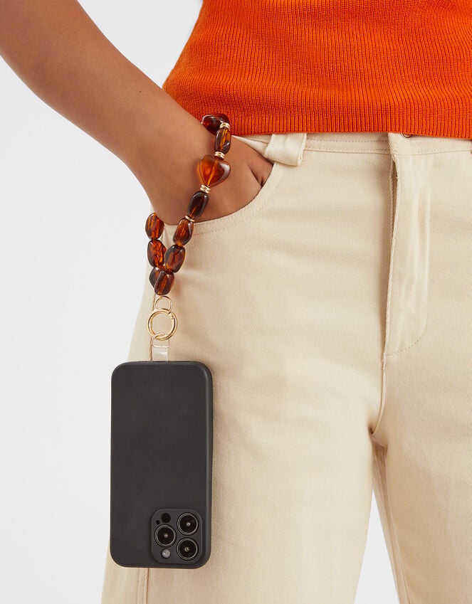Accessorize Tort Bead Phone Wrist Wrap