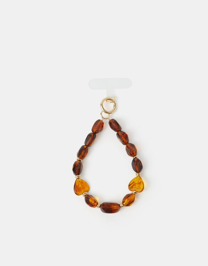 accessorize Tort Bead Phone Wrist Wrap