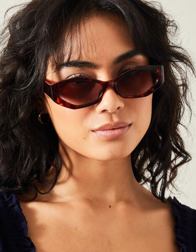 Accessorize Tort Resin Geometric Sunglasses