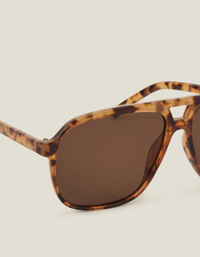 Accessorize Tortoiseshell Retro Aviator Sunglasses