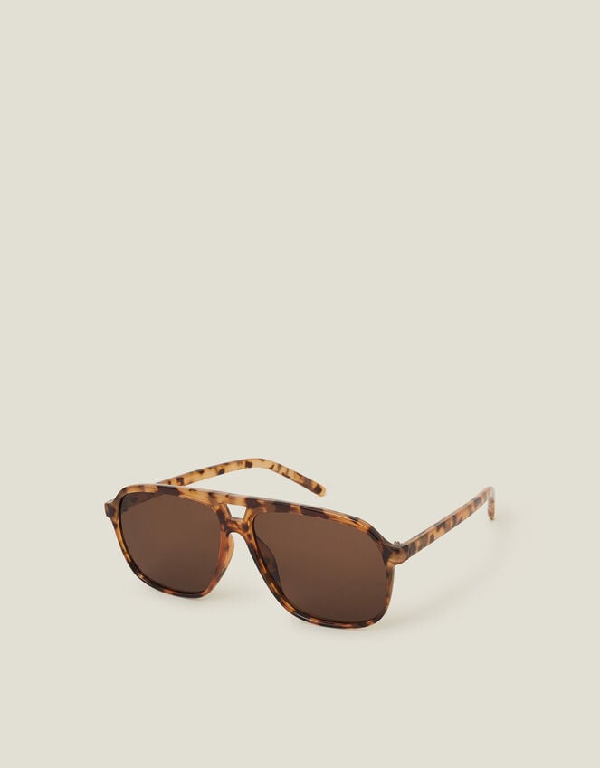 accessorize Tortoiseshell Retro Aviator Sunglasses