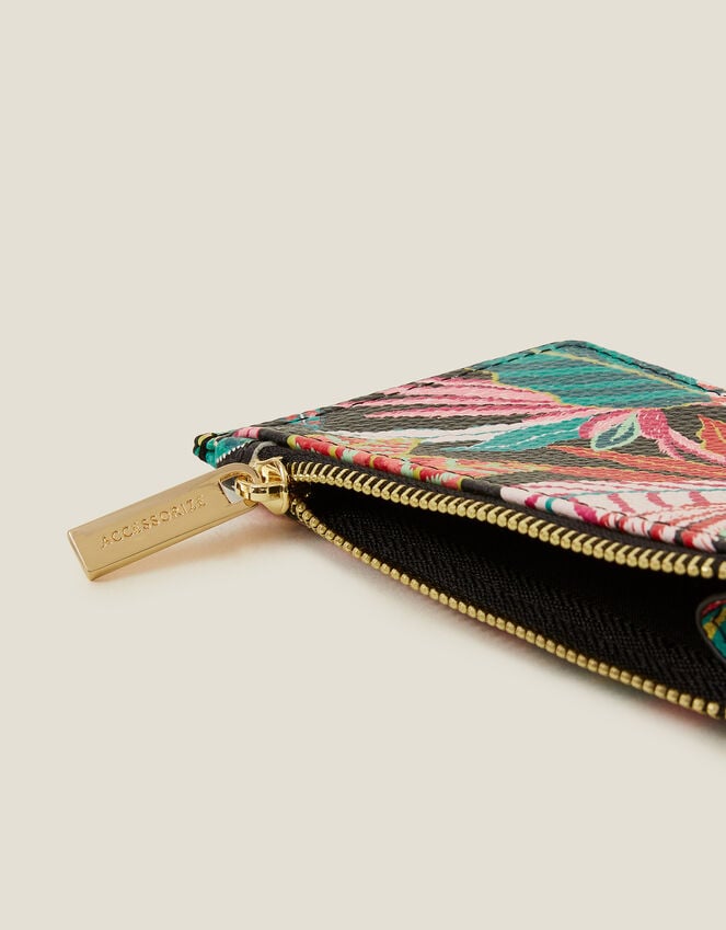Accessorize Tropical Leaf Print Card Holder