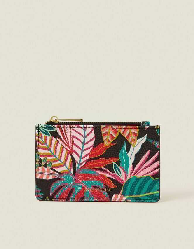 accessorize Tropical Leaf Print Card Holder