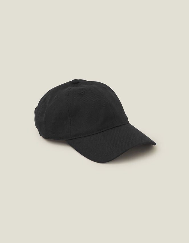 accessorize Twill Baseball Cap Black