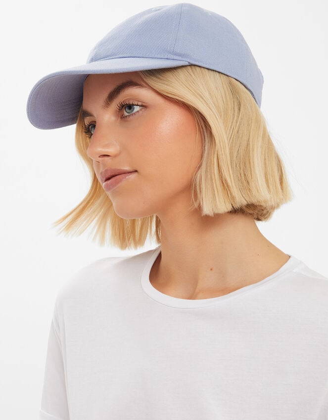 Accessorize Twill Baseball Cap Blue