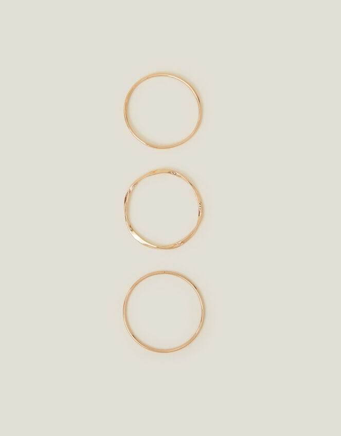 Accessorize Twist Bangles Set Of Three