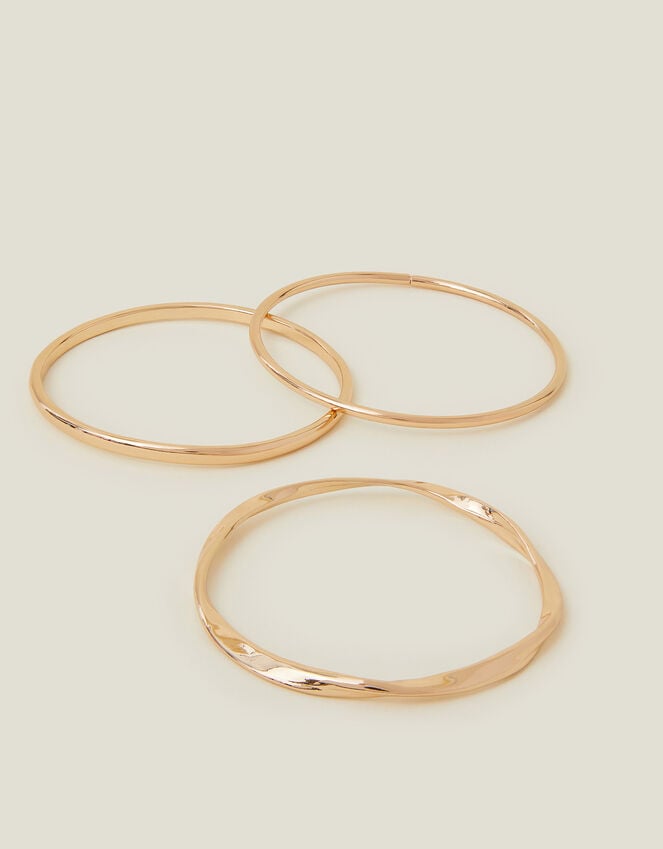 accessorize Twist Bangles Set of Three
