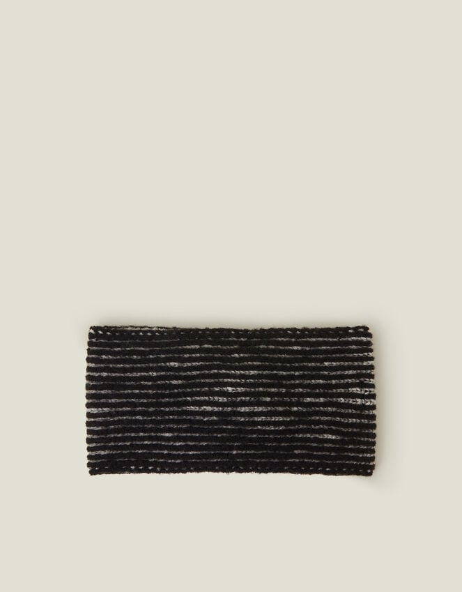Accessorize Twist Knit Bando Headband Black