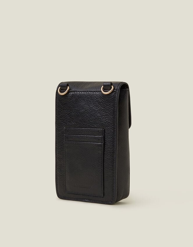 Accessorize Twist-Lock Leather Phone Bag