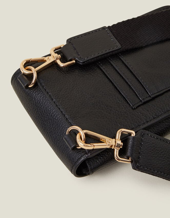 Accessorize Twist-Lock Leather Phone Bag