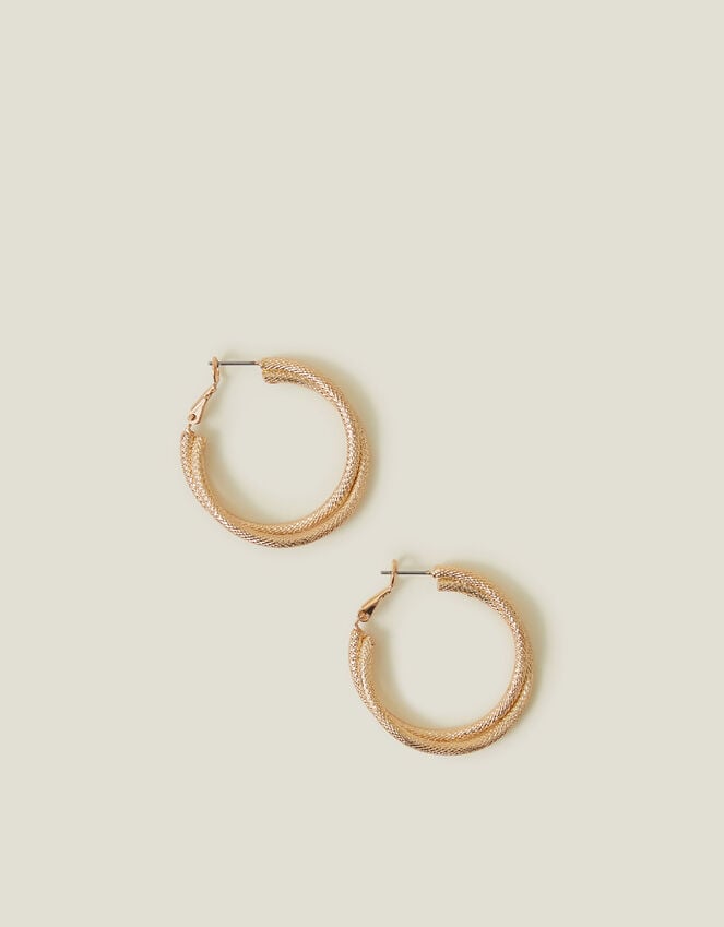 Accessorize Twist Texture Hoop Earrings