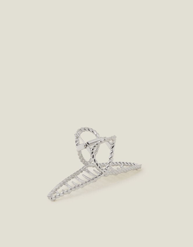 accessorize Twisted Metal Claw Clip Silver
