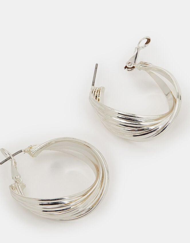accessorize Twisted Ridge Hoop Earrings